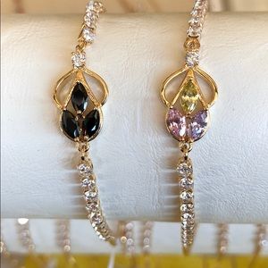 18k gold filled adjustable bracelet.